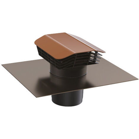Sortie de toiture plastique couleur tuile D160mm NATHER 587850