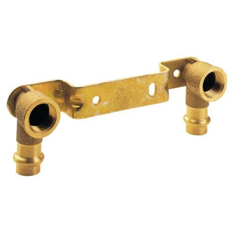 Sortie double decalee laiton a sertir