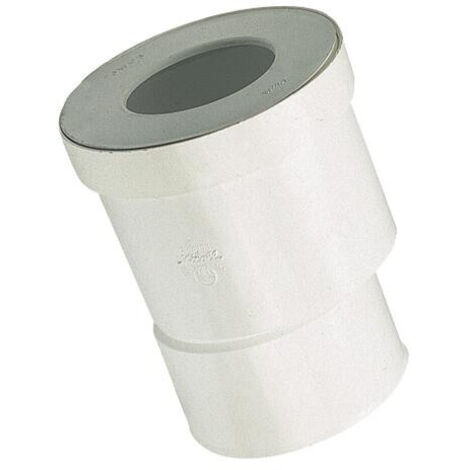 SORTIE DROITE EXCENTREE PLASTIQUE AVEC JOINT A LEVRE DIAM 100