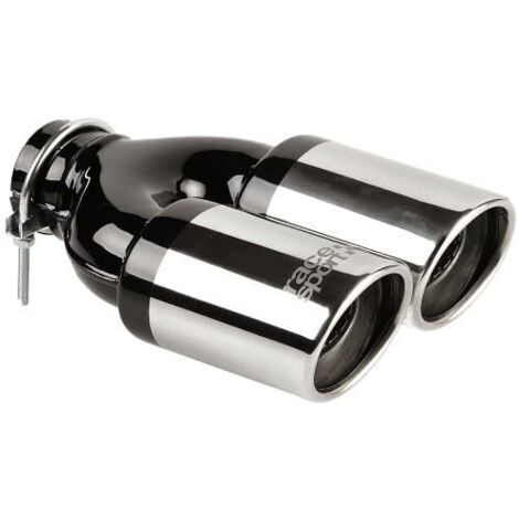 Sortie échappement double inox 48-60mm – Longueur 240mm – Sortie 2x80x70mm – Améliore l'esthétique sportive du véhicule – Sumex