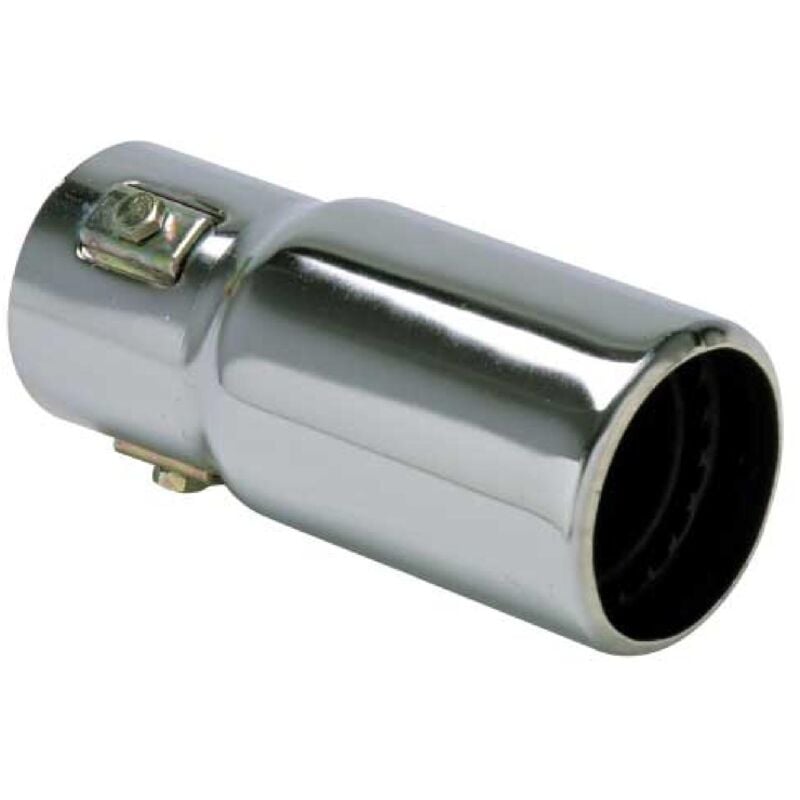 Sortie Echappement Ronde -Chrome- TURBO - Int 35-56mm - Ext 70mm - Long 145mm