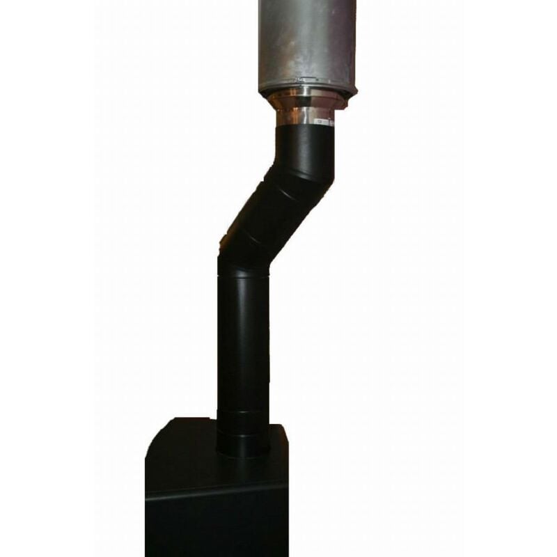 Poujoulat - Sortie Inox 50 à 70S 150 DOM.h800 Noir mat ral 9019 31150752NOIR