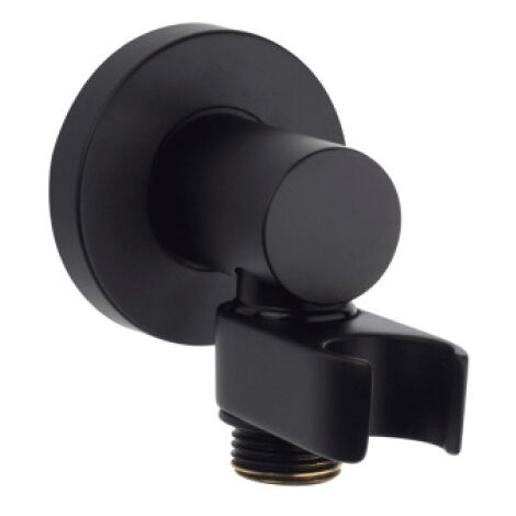Sortie murale en laiton avec support conique orientable noir mat BLACK & WHITE - BOSSINI C540000073