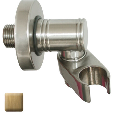Sortie murale en laiton avec support douchette bronze - BOSSINI C170000022