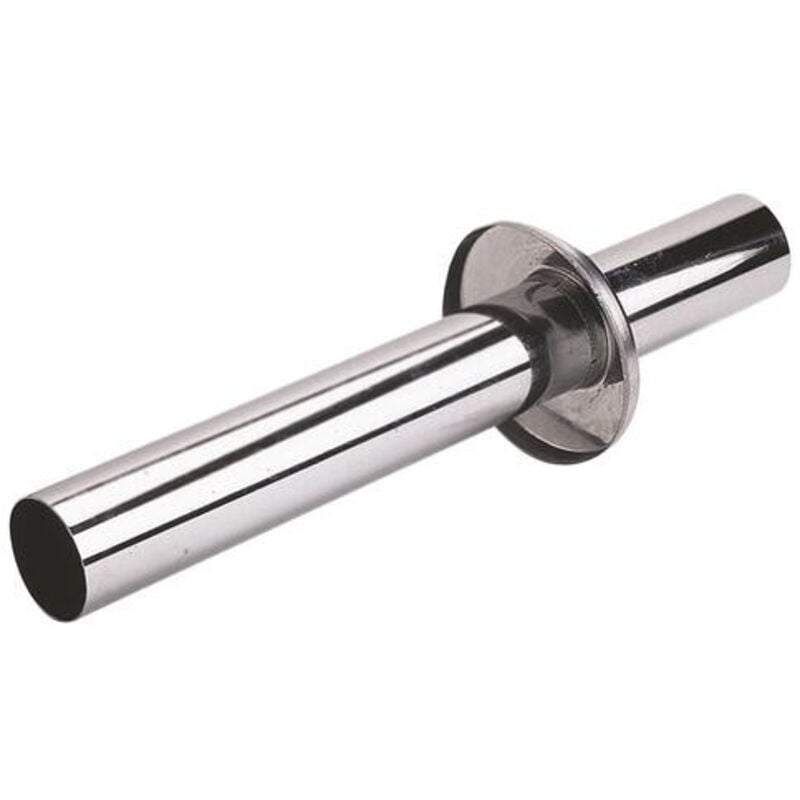 Tube avec rosace laiton chrome