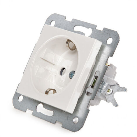 Sortie Panasonic Karre 16A 250V Cadre En Métal Avec Griffes/Protection de L'Enfance/Logement Blanc