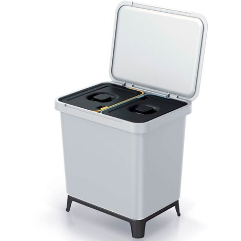 Sortiersystem derecycling 2x10L Farbe white KEDEN