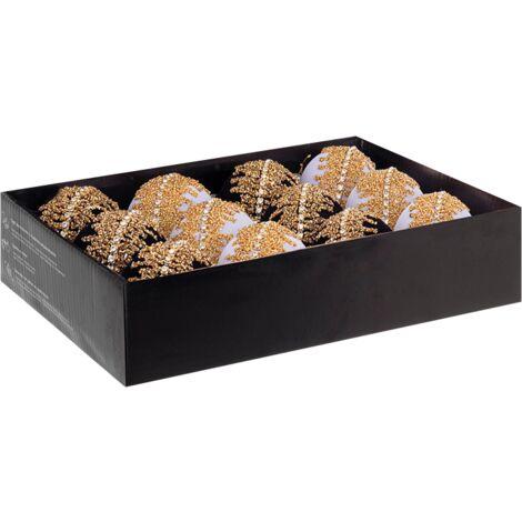 Sortierte ZOEY Weihnachtskugeln aus Glas Ø8 cm