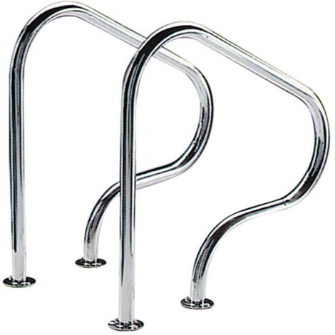 Sorties de bain pour piscine - 80 x 80 cm - Inox - A sceller - Acier.