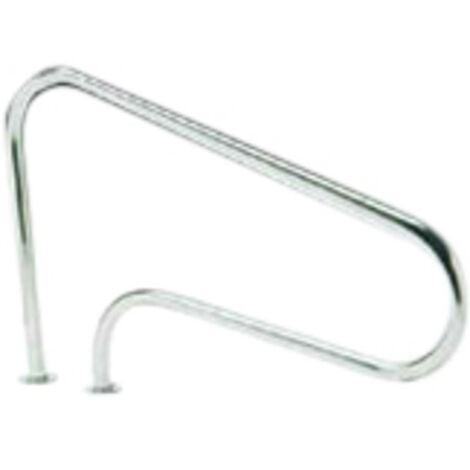 Sorties de bain pour piscine avec 2 ancrages extérieurs - 125 x 80 cm - Inox - A sceller - Acier.