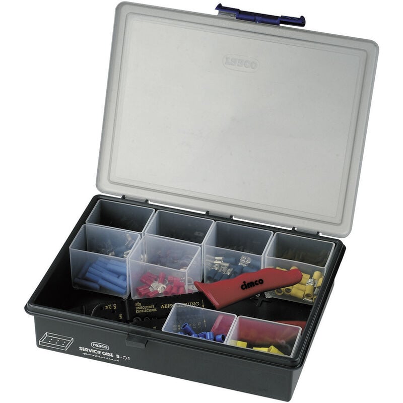 Image of Cimco - 181530 Presszangen-Set 135teilig Isolierte Kabelschuhe 0.5 bis 6 mm²