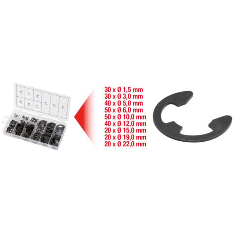 Sortiment von E-Typ Sicherungsringen x300