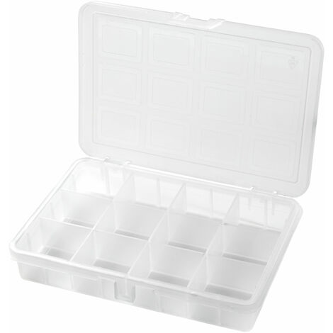 Sortimentskasten 12 Fächer transparent
