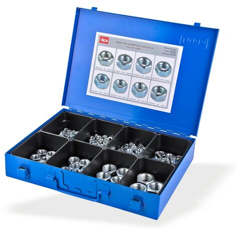 Sortimentskasten Sortierkasten Kleinteilebox Sortimentskiste mit Muttern M8-M24