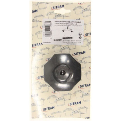 SOS Accessoire Bouton préhension couvercle pour Cocotte-minute® SITRAM 711773, 3100887117735