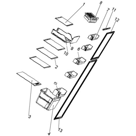 SOS Accessoire Clayette, étagère (repère n°2) pour Réfrigérateur, congélateur THOMSON 1058031, 53041062