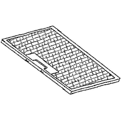 SOS Accessoire Filtre graisse pour Hotte BRAUN 35075