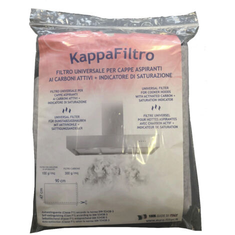 SOS Accessoire Filtre universel avec charbon actif 90 x 47cm pour Hotte TOUTES MARQUES FK022