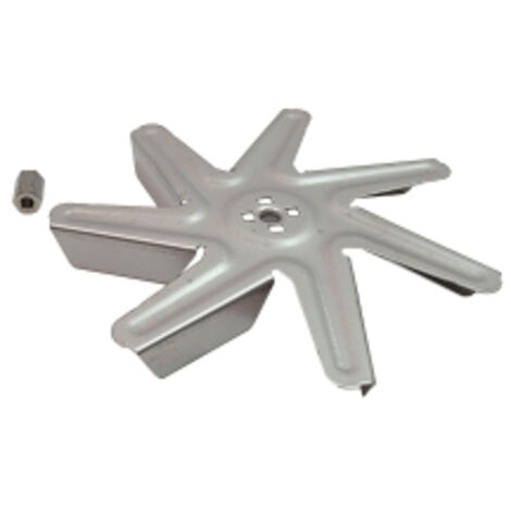 SOS Accessoire Hélice avec écrou 150X18 mm pour Four, cuisinière 00650472,  00600434 BLAUPUNKT, BOSCH, JUNKER, NEFF, SIEMENS, VIVA