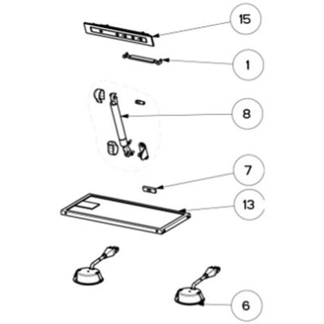 SOS Accessoire Lampe (repère 6) pour Hotte ELECTROLUX 4055132445, 133.0176.339