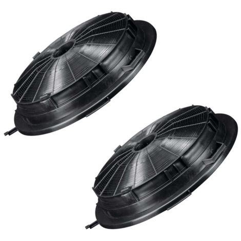 SOS Accessoire lot de 2 filtres à charbon pour Hotte CR230, 484000008655 AIRLUX, CANDY, CLIMADIFF, ROSIERES