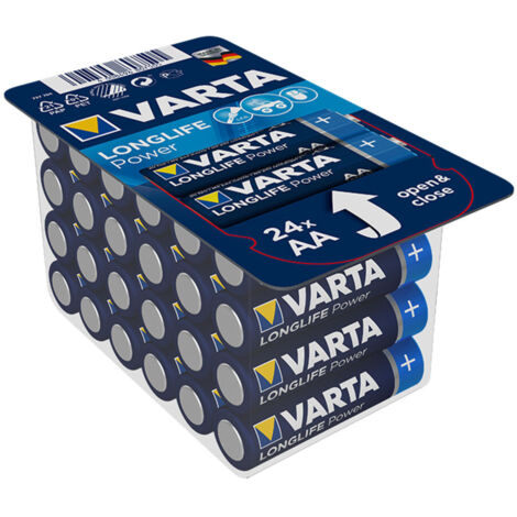 SOS Accessoire Lot de 24 piles alcaline AAA LR03 pour Accessoires et entretien VARTA 4903301124
