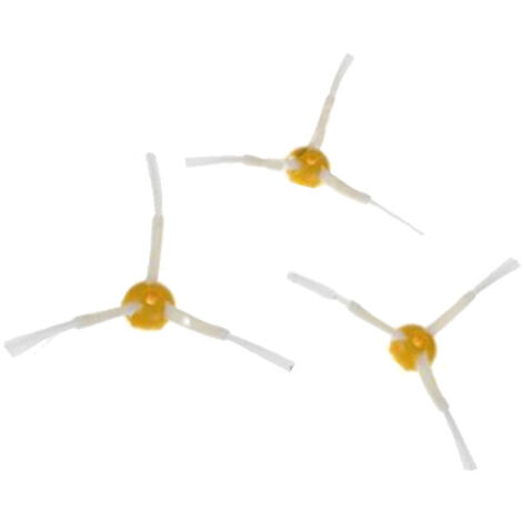 SOS Accessoire lot de 3 brosses latérales pour Aspirateur robot 82804 IROBOT