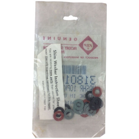 SOS Accessoire Lot de 6 rondelles de réglage pour Robot ménager KITCHENAID 3180162
