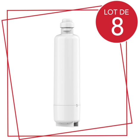 SOS Accessoire Lot de 8 filtres à eau WFC100MF pour Réfrigérateur, congélateur BOSCH 11032518