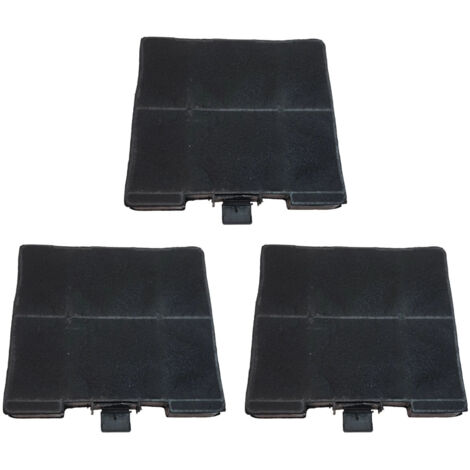SOS Accessoire Lot de trois filtres charbon 230X215X22 mm pour Hotte BOSCH 00705431, 11049701