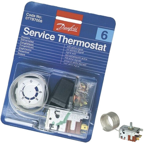 SOS Accessoire Thermostat danfoss N°6 pour Réfrigérateur, congélateur - AS0003932 BRANDT, OCEAN, SANGIORGIO, BLOMBERG, THOMSON, VEDETTE, BRU, MAGIC LINE