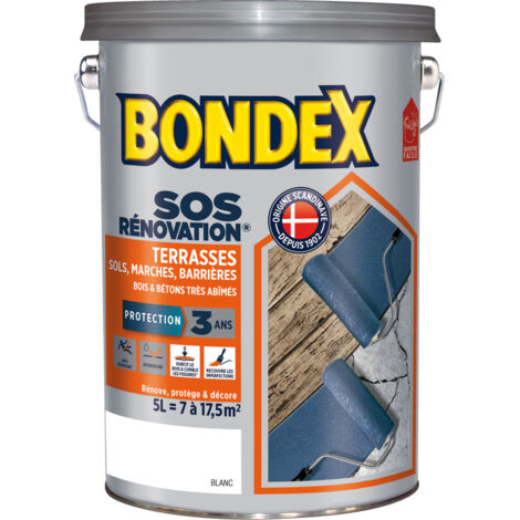 Sos Rénovateur Terrasse 5l Blanc - Bondex