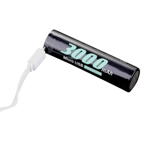 Soshine 18650USB-3.7-3000 Batteria ricaricabile USB micro-B. 18650 Li-Ion 3.6 V 3000 mAh