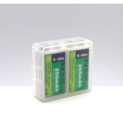 Soshine SBC-018 Boîte de piles 2x 6LR61 (9 V) (L x l x H) 54 x 52 x 19 mm C652441