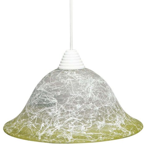 Sosp.d30 1xe27 m.bi v.filante verde - e-energy