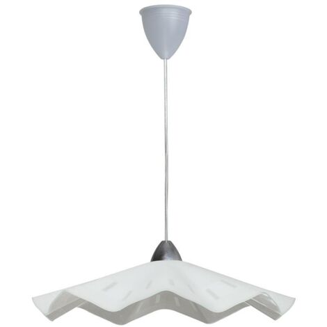Sosp.d45 1xe27 m.tr-cr v.lastra bianco - e-energy