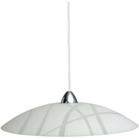 Sosp.d50 1xe27 m.bi-cr v.lastra bianco - e-energy