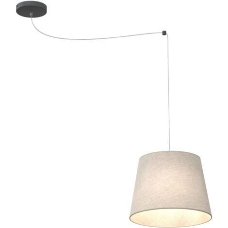 Sospensione 1 Luce Ascot Con Paralume Beige