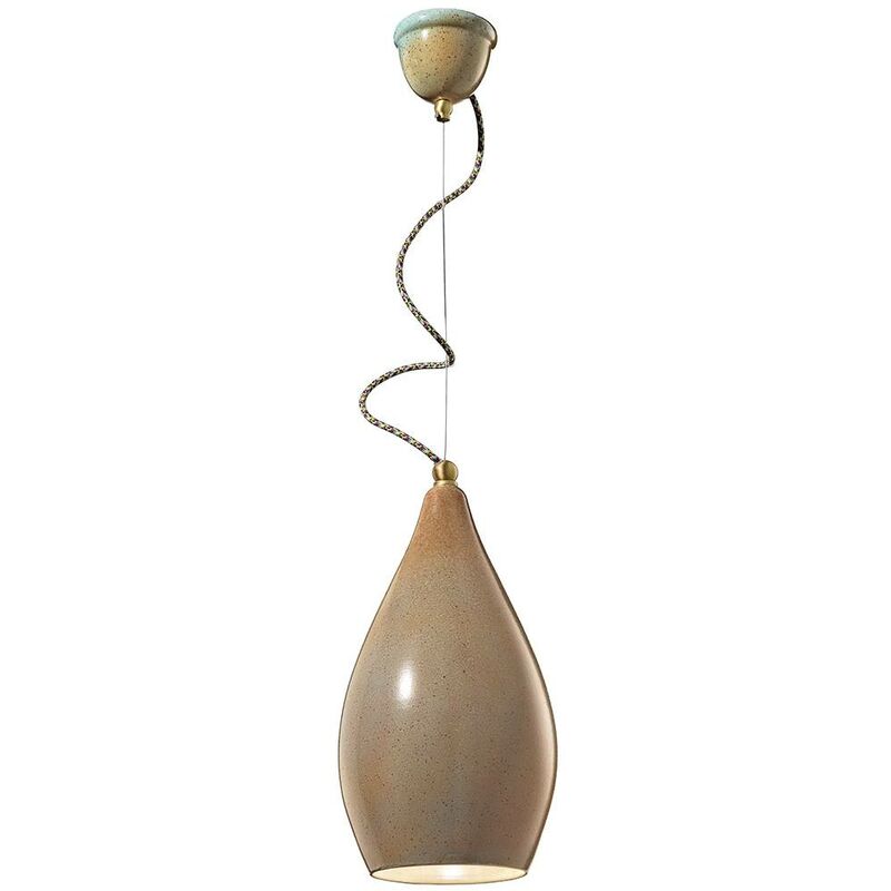 Sospensione 1 Luce Diam.20 Cm in Ceramica Finitura...