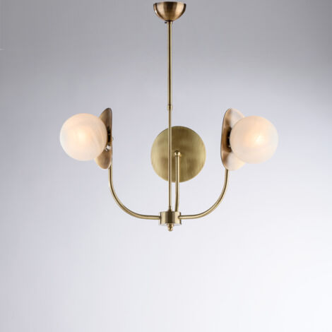 Sospensione 3 luci ferro bronzato H.55 x Ø52