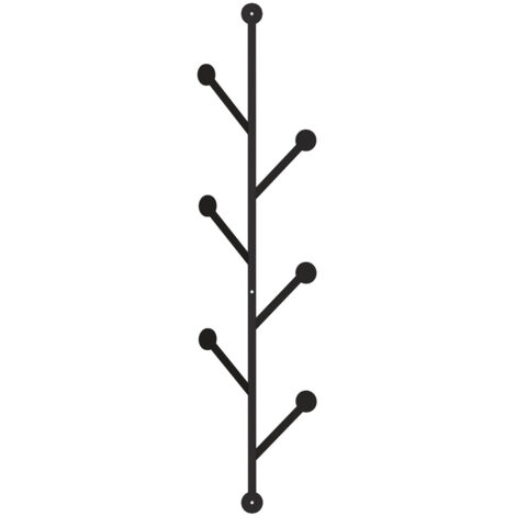 Sospensione a gancio da parete in metallo Hook Nero
