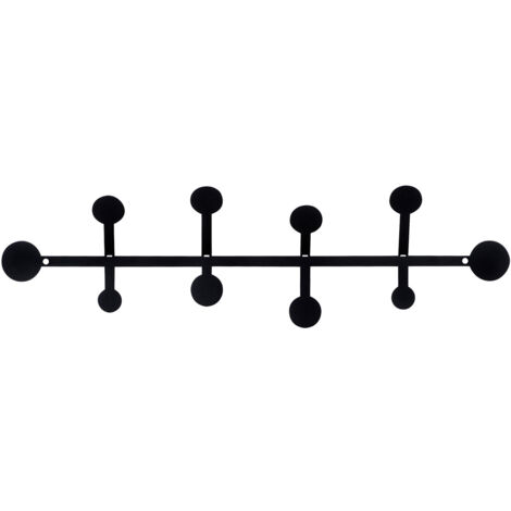 Sospensione a gancio da parete in metallo Hook Nero