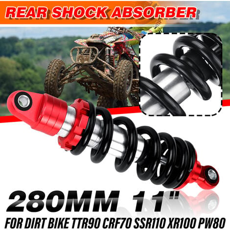 DRILLPRO Sospensione ammortizzatore posteriore 2PCS 280mm 11 ''per TTR90 CRF70 SSR110 XR100 PW80 Dirt Bike LAVENTE