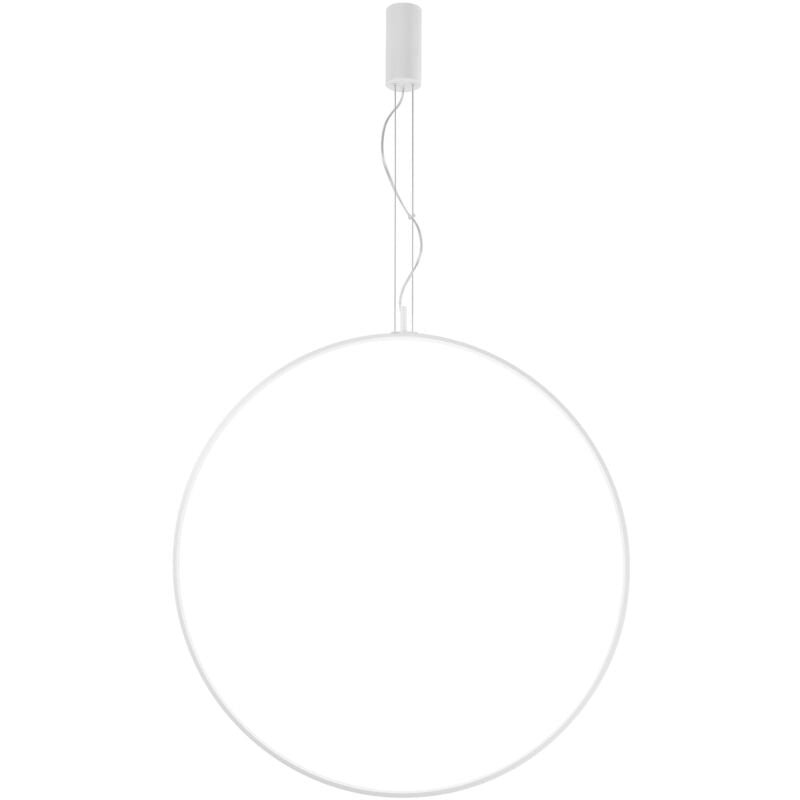 Image of Luce Ambiente E Design - Sospensione led toorx in alluminio bianco 50W con funzione cct 100 cm.'