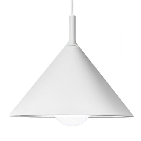 Sospensione bianco gea luce barbie sg e27 led alluminio lampada soffitto moderna