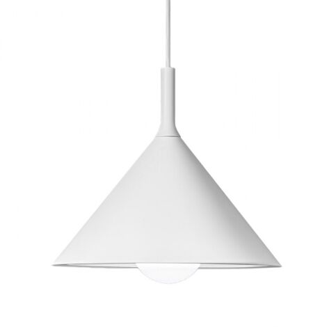 Sospensione bianco gea luce barbie sp e27 led alluminio lampada soffitto moderna