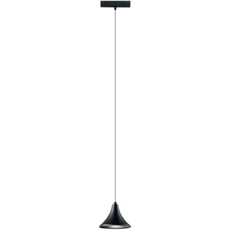 Sospensione binario DAVINCI 48V in alluminio bianco 8W luce naturale 4000K 15 cm.