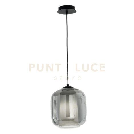 SOSPENSIONE BONNIE 2 VETRO FUME' 1 LUCE ATTACCO E27 D.22CM H.26CM