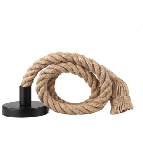 Sospensione Candellux corda sisal marrone E27 100 cm