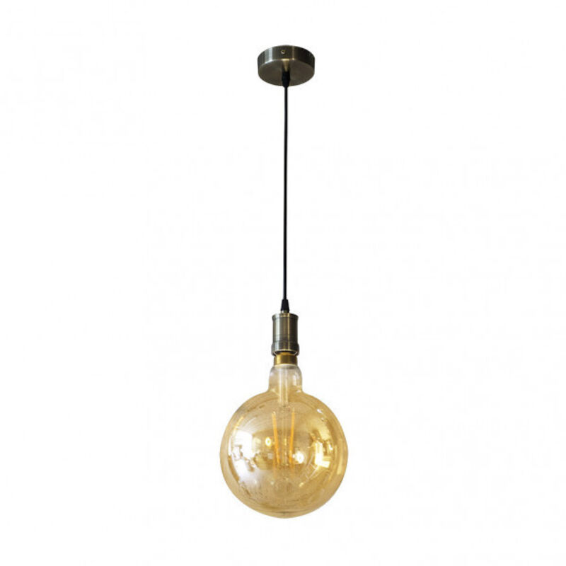 Sospensione Celso 1xe27 Pelle/ambra Lampadina